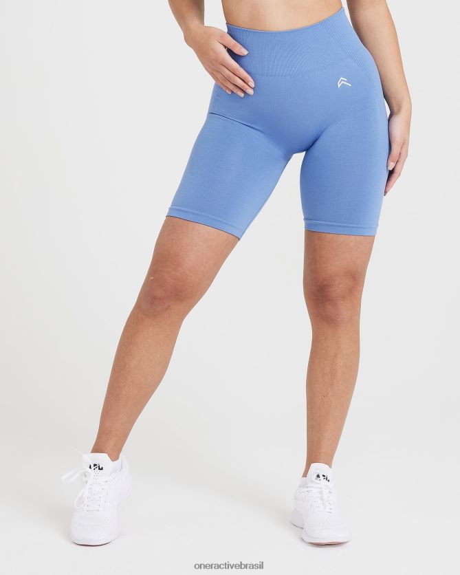 roupas br Oner Active shorts de ciclismo clássico sem costura 2.0 jeans claro marga 8488X2299