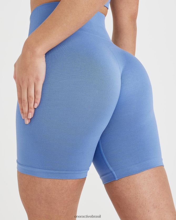 roupas br Oner Active shorts de ciclismo clássico sem costura 2.0 jeans claro marga 8488X2299