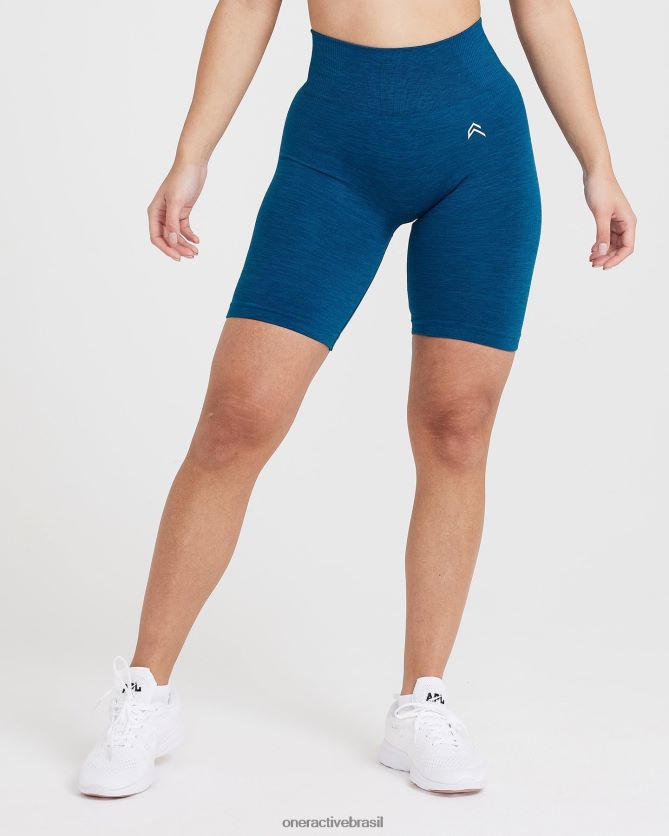 roupas br Oner Active shorts de ciclismo clássico sem costura 2.0 marga azul gasolina 8488X2365