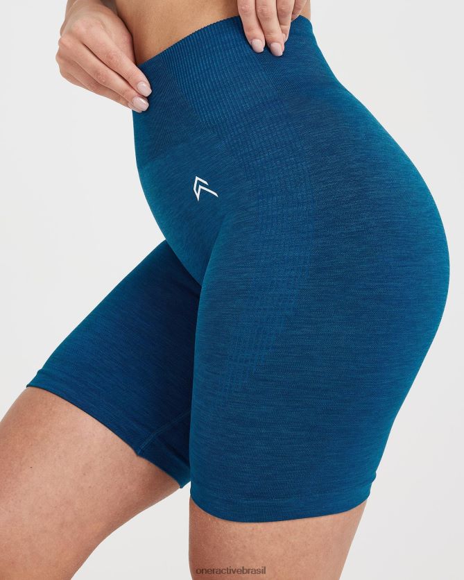 roupas br Oner Active shorts de ciclismo clássico sem costura 2.0 marga azul gasolina 8488X2365