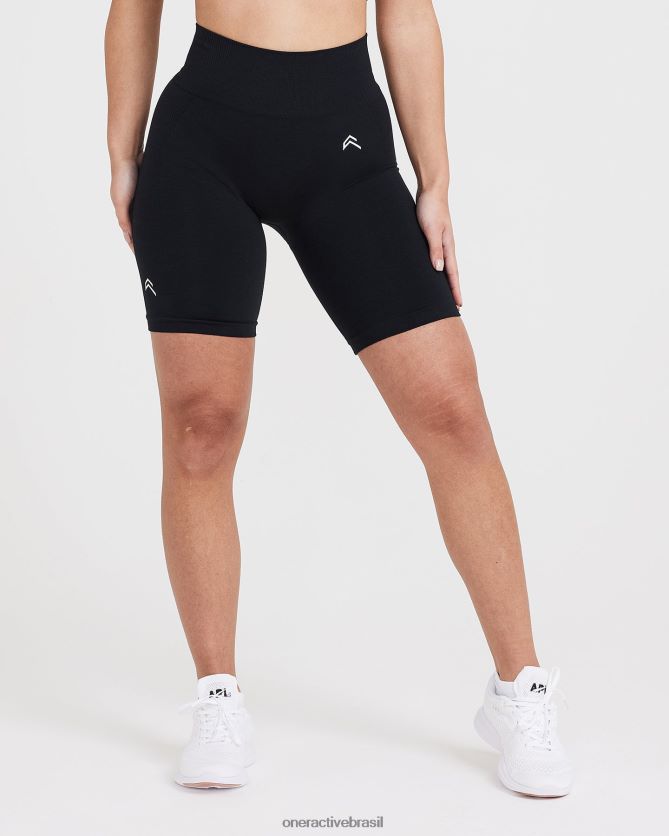 roupas br Oner Active shorts de ciclismo clássico sem costura 2.0 marga negra 8488X2369