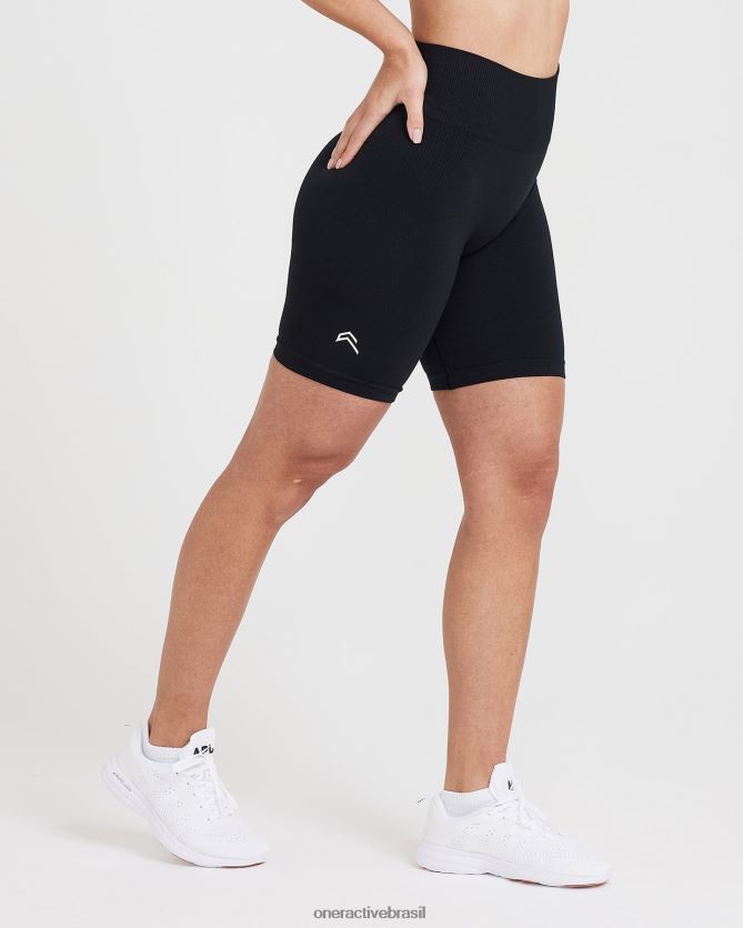 roupas br Oner Active shorts de ciclismo clássico sem costura 2.0 marga negra 8488X2369