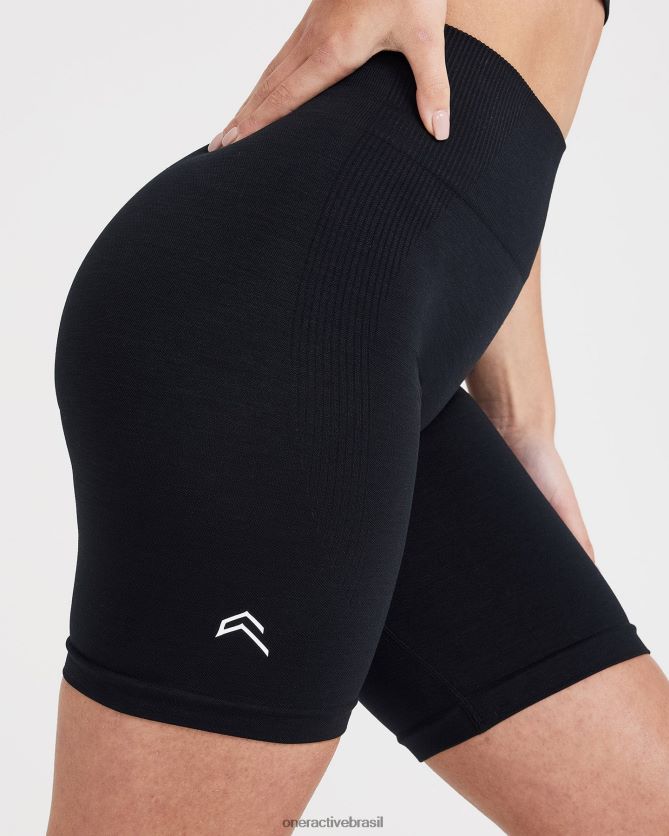 roupas br Oner Active shorts de ciclismo clássico sem costura 2.0 marga negra 8488X2369