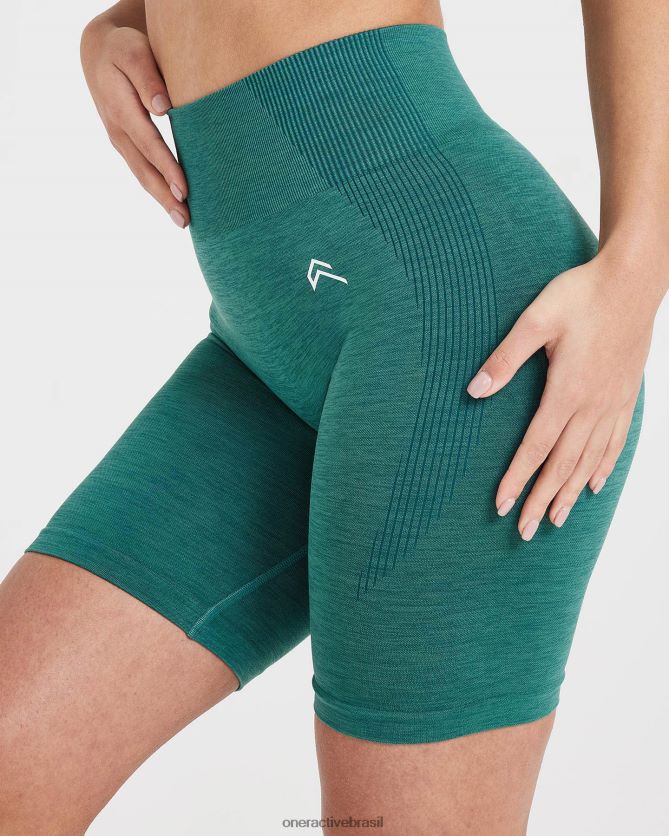 roupas br Oner Active shorts de ciclismo clássico sem costura 2.0 marga verde mineral 8488X2366