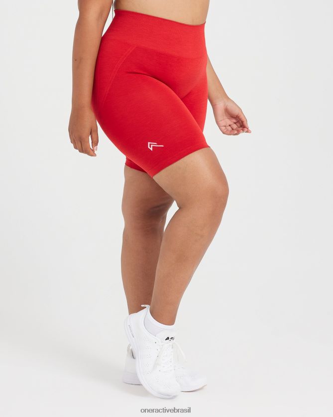 roupas br Oner Active shorts de ciclismo sem esforço e sem costura 3 vermelho picante 8488X2348