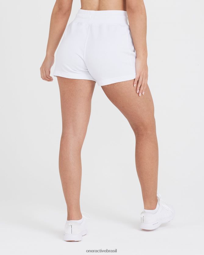 roupas br Oner Active shorts leves clássicos lounge branco 8488X2327