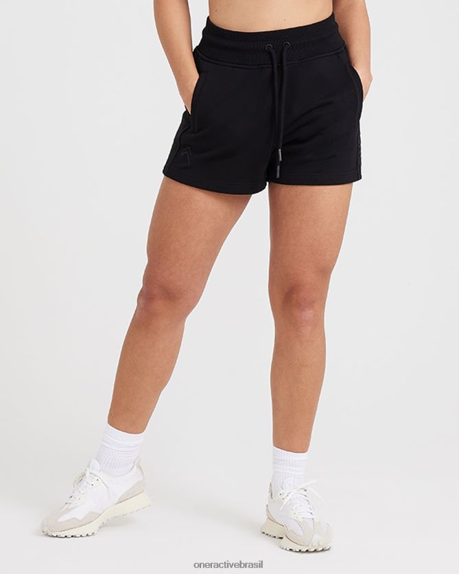 roupas br Oner Active shorts leves clássicos lounge preto 8488X2362