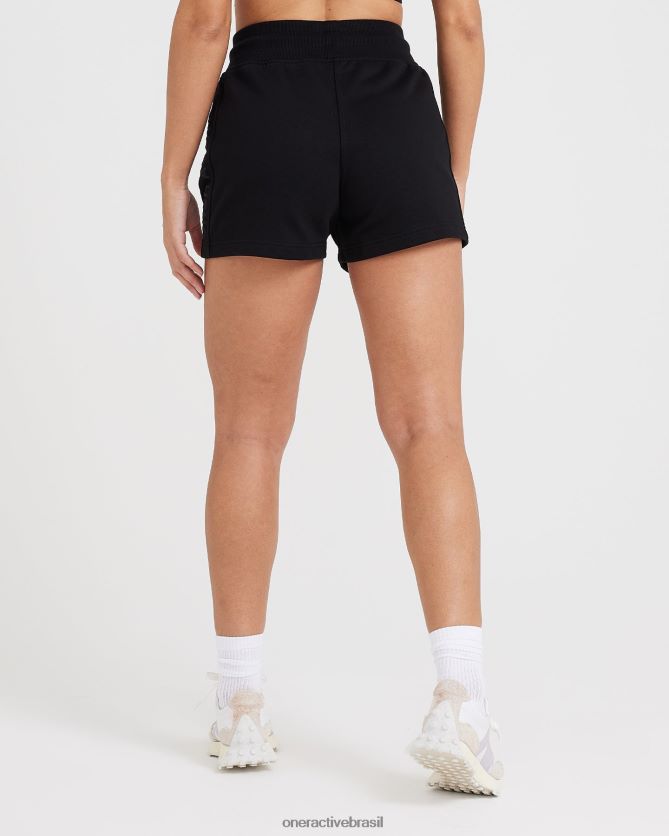 roupas br Oner Active shorts leves clássicos lounge preto 8488X2362