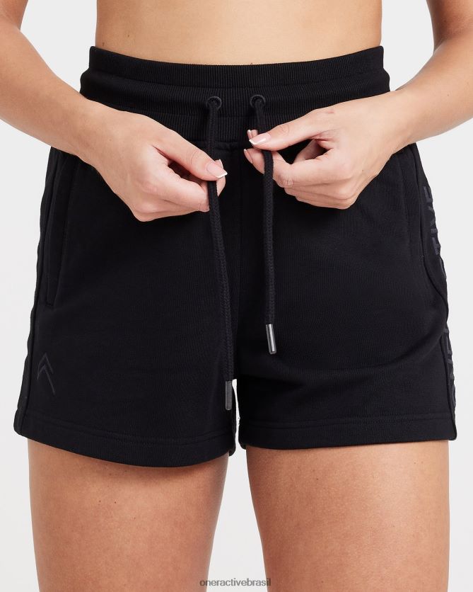 roupas br Oner Active shorts leves clássicos lounge preto 8488X2362