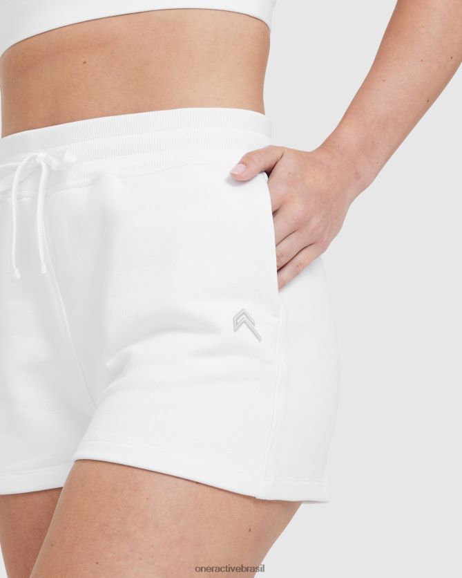 roupas br Oner Active shorts leves o dia todo branco 8488X2265