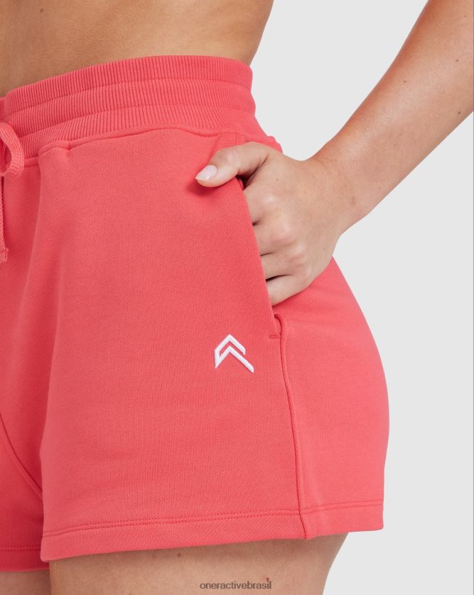 roupas br Oner Active shorts leves o dia todo doce vermelho 8488X2269