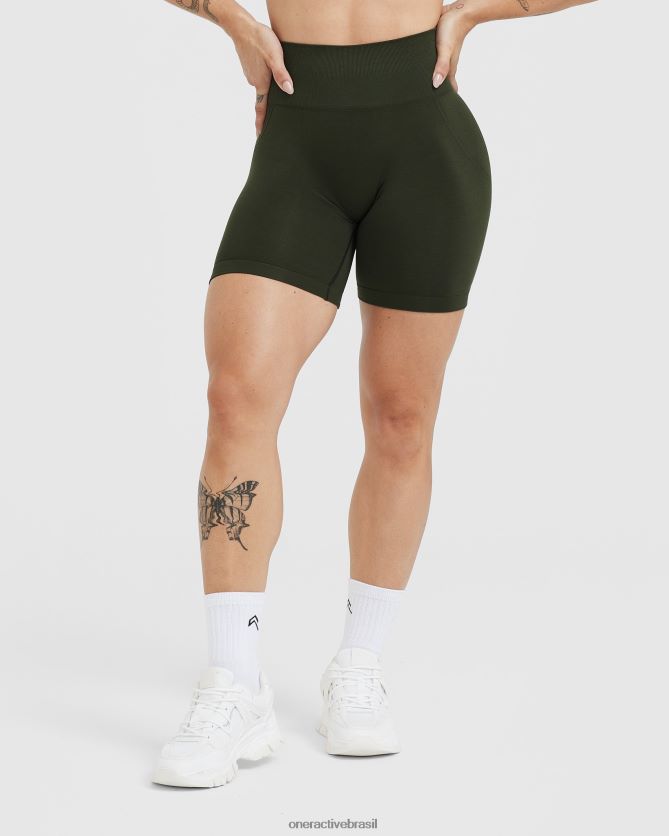 roupas br Oner Active shorts sem costura sem esforço 1 cáqui 8488X2251