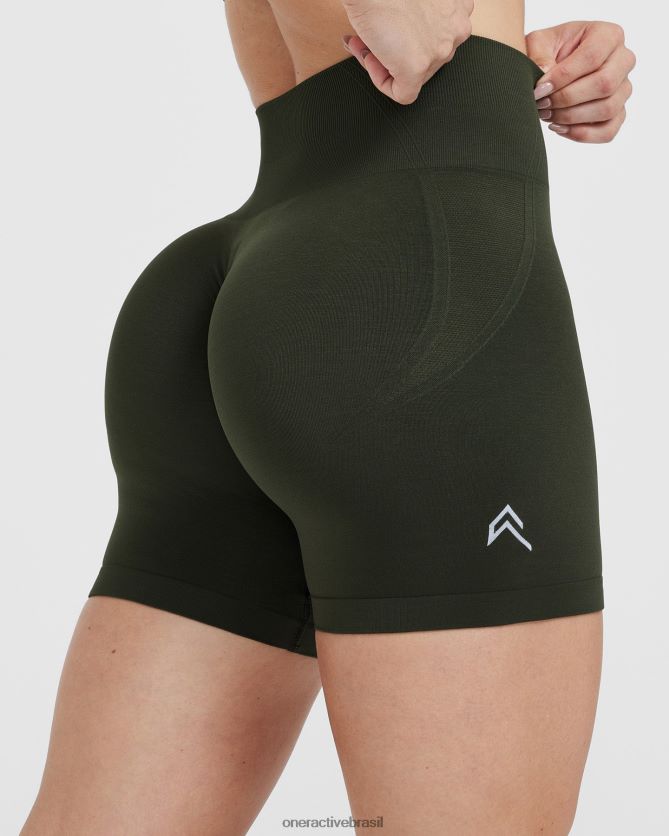 roupas br Oner Active shorts sem costura sem esforço 1 cáqui 8488X2251