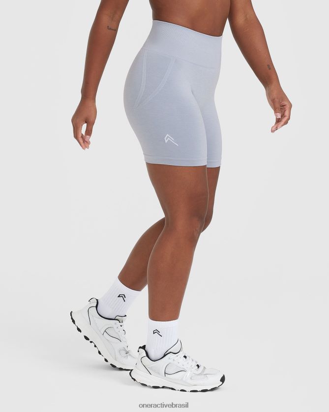roupas br Oner Active shorts sem costura sem esforço 1 cinza metálico 8488X2235