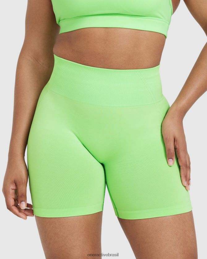 roupas br Oner Active shorts sem costura sem esforço 2 maçã verde 8488X2286