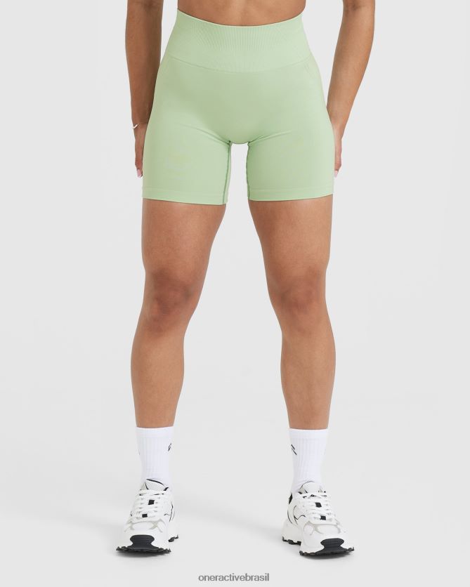 roupas br Oner Active shorts sem costura sem esforço 2 menta verde 8488X2285