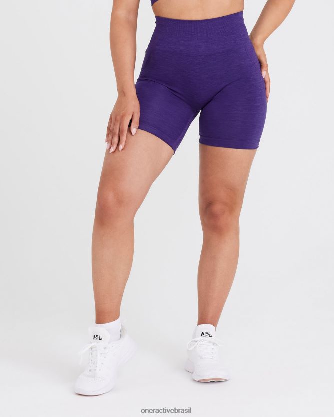 roupas br Oner Active shorts sem costura sem esforço 3 ametista 8488X2341