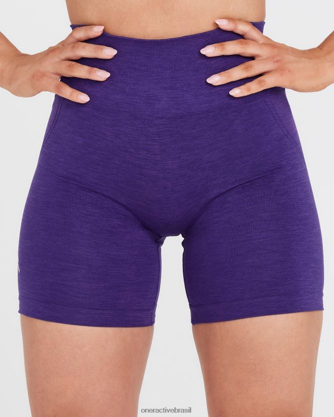 roupas br Oner Active shorts sem costura sem esforço 3 ametista 8488X2341