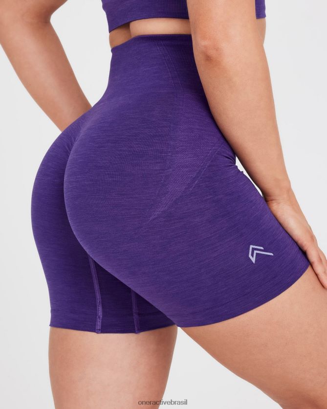 roupas br Oner Active shorts sem costura sem esforço 3 ametista 8488X2341