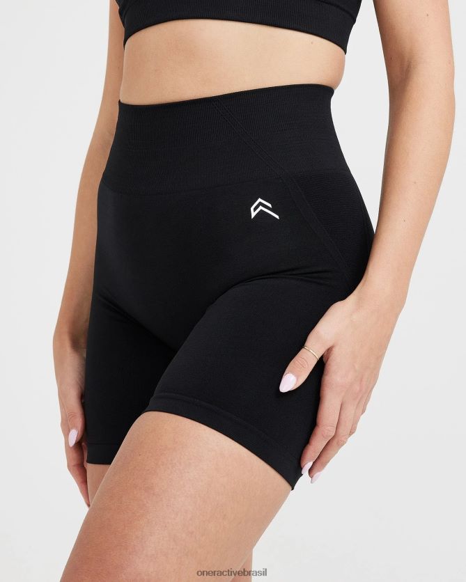 roupas br Oner Active shorts sem costura sem esforço 3 preto 8488X2347