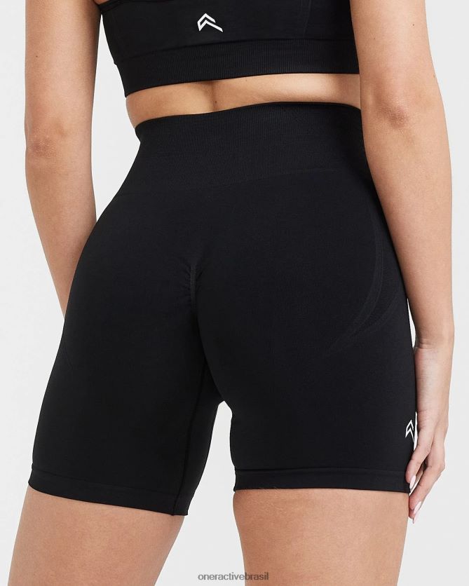 roupas br Oner Active shorts sem costura sem esforço 3 preto 8488X2347