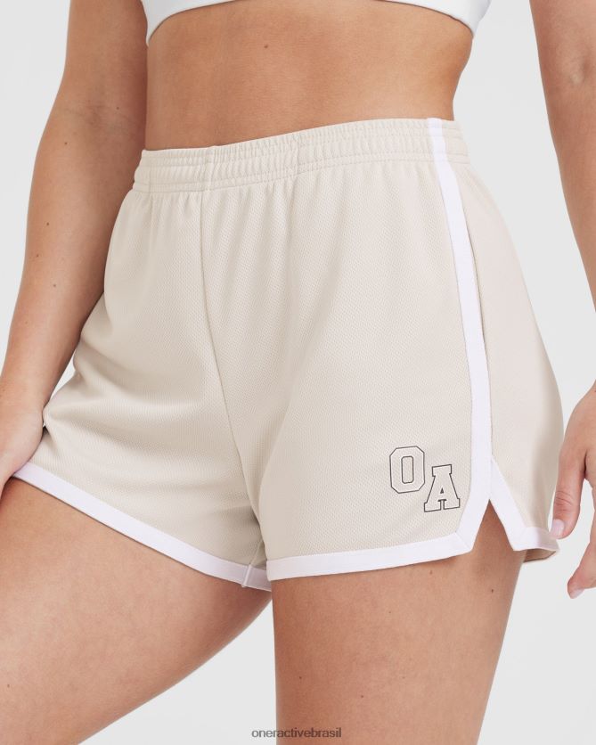 roupas br Oner Active shorts universitários areia 8488X2283