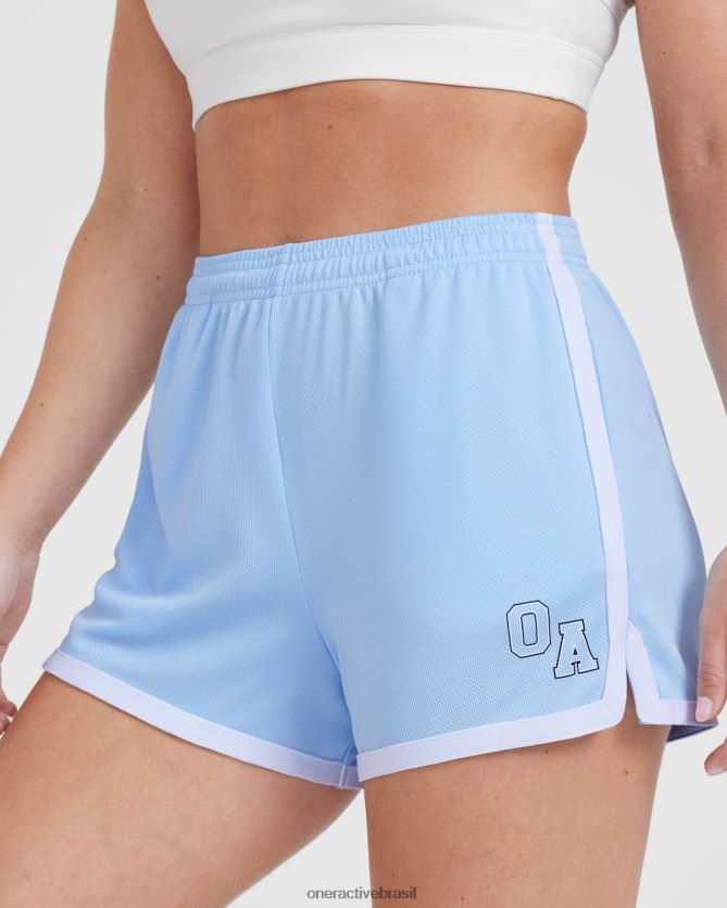 roupas br Oner Active shorts universitários azul em pó 8488X2276