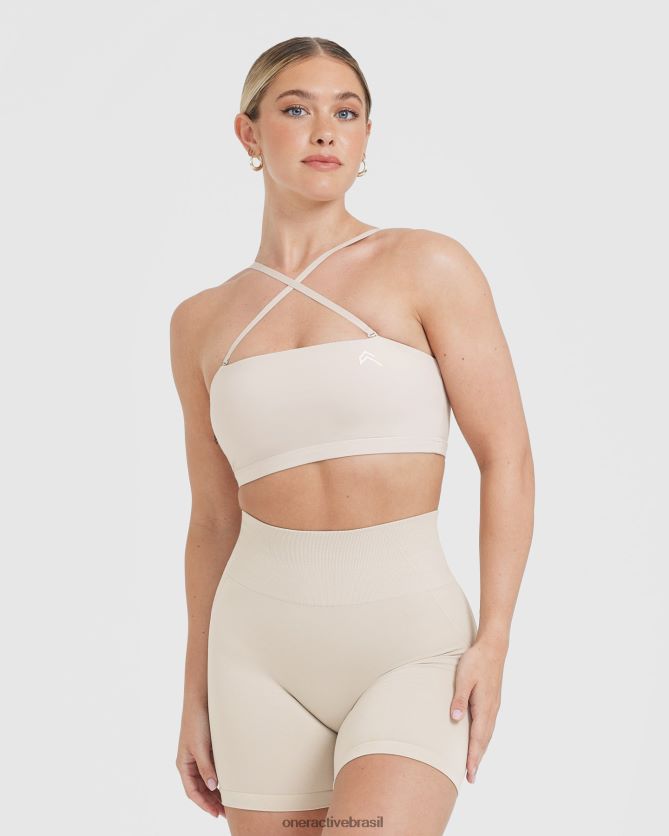 roupas br Oner Active bralette bandeau do dia a dia areia 8488X2140