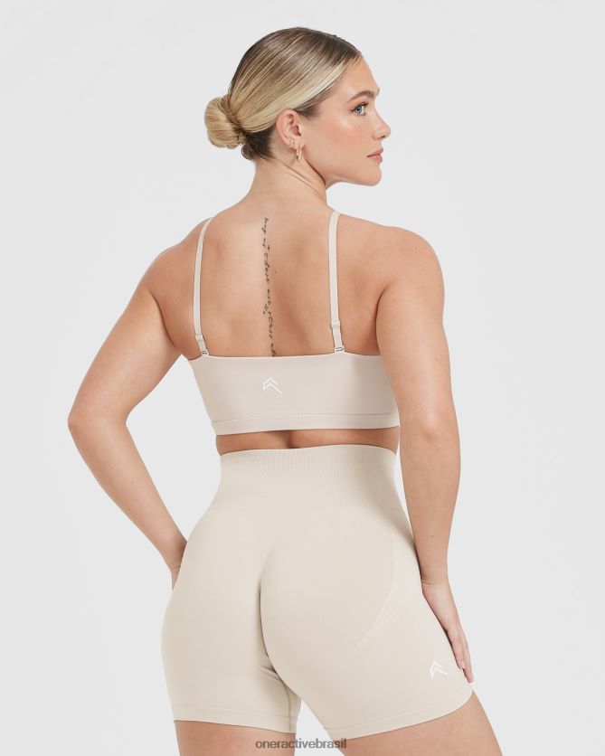 roupas br Oner Active bralette bandeau do dia a dia areia 8488X2140