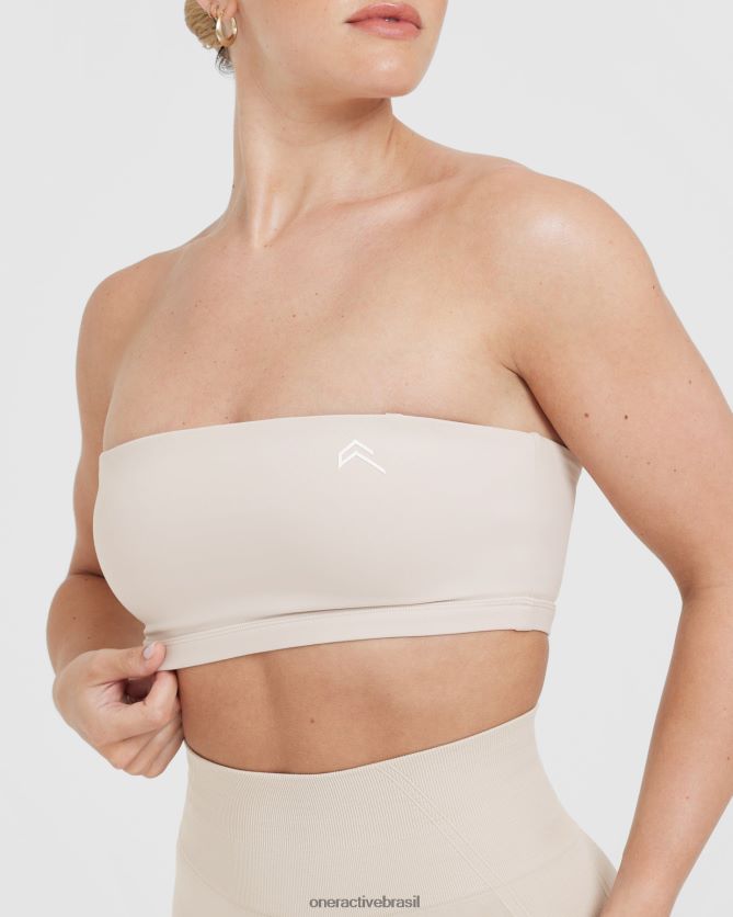 roupas br Oner Active bralette bandeau do dia a dia areia 8488X2140