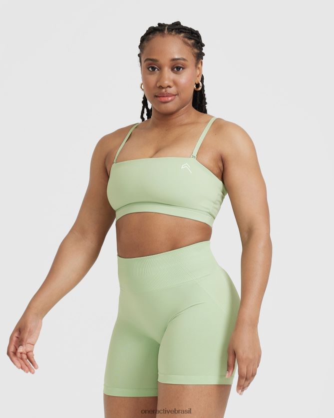 roupas br Oner Active bralette bandeau do dia a dia menta verde 8488X2124