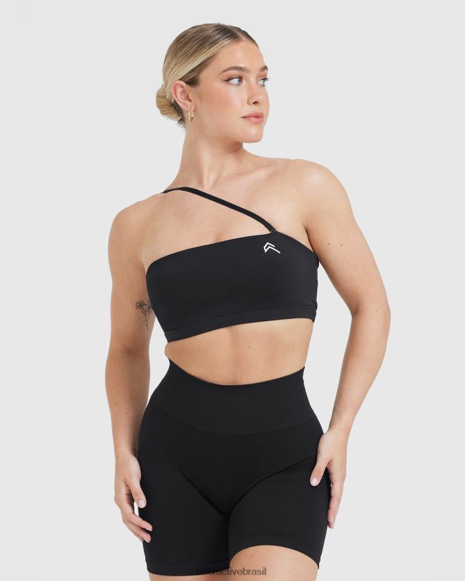 roupas br Oner Active bralette bandeau do dia a dia preto 8488X2149