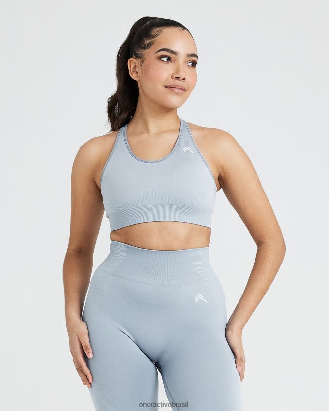 roupas br Oner Active bralette clássico sem costura 2.0 fumaça cinza marga 8488X2147