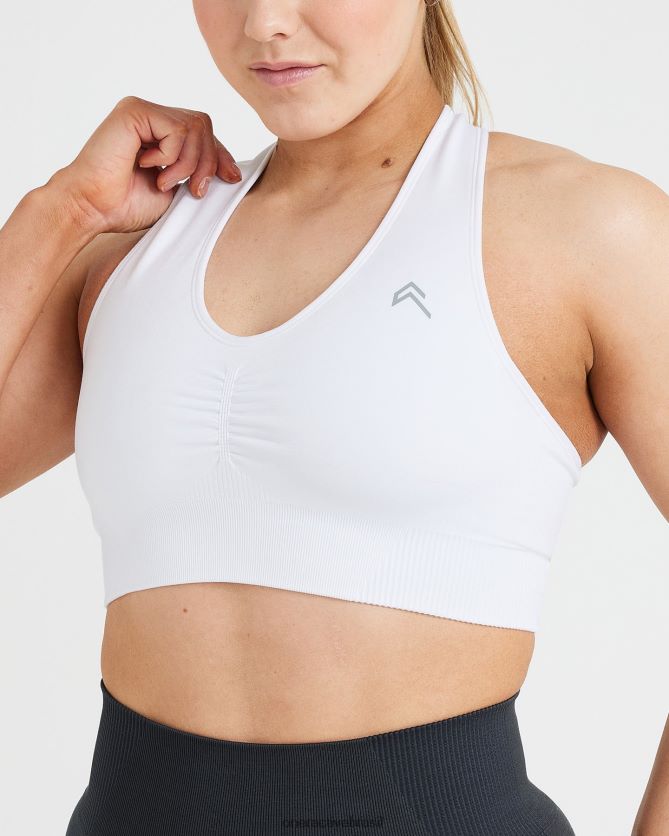 roupas br Oner Active bralette clássico sem costura com decote em V 2.0 branco 8488X2192