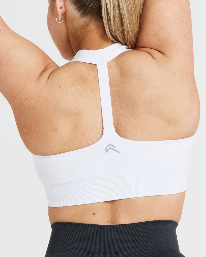 roupas br Oner Active bralette clássico sem costura com decote em V 2.0 branco 8488X2192