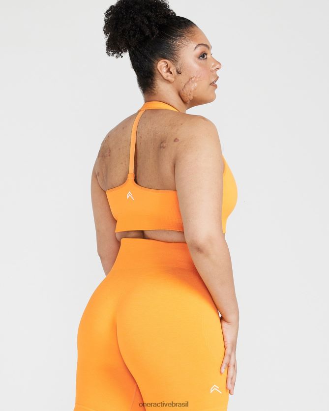 roupas br Oner Active bralette clássico sem costura com decote em V 2.0 marga do pôr do sol 8488X2191