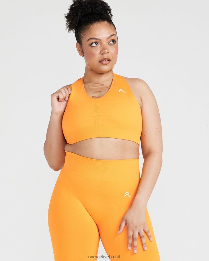 roupas br Oner Active bralette clássico sem costura com decote em V 2.0 marga do pôr do sol 8488X2191