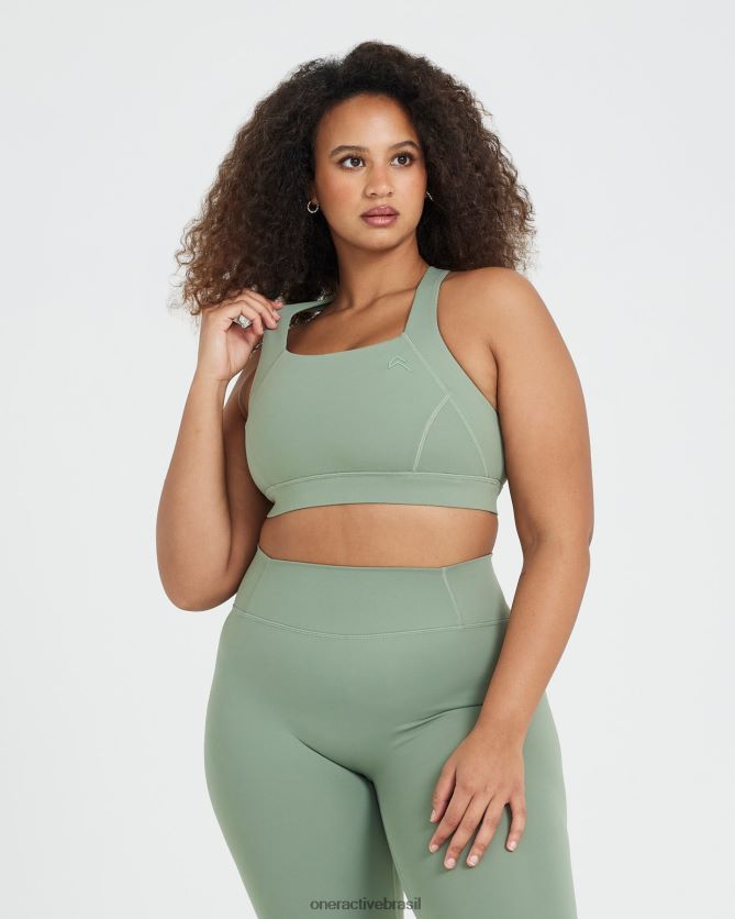 roupas br Oner Active bralette com decote quadrado atemporal sábio 8488X299