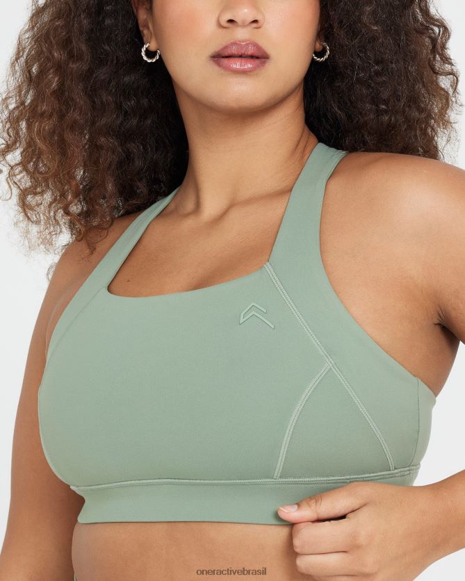 roupas br Oner Active bralette com decote quadrado atemporal sábio 8488X299
