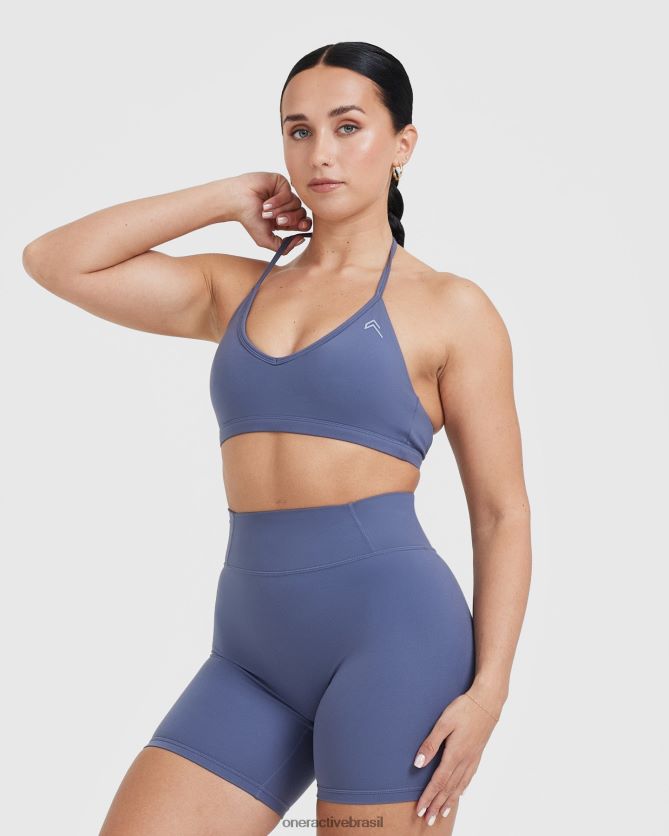 roupas br Oner Active bralette com tiras atemporal azul ardósia 8488X2165
