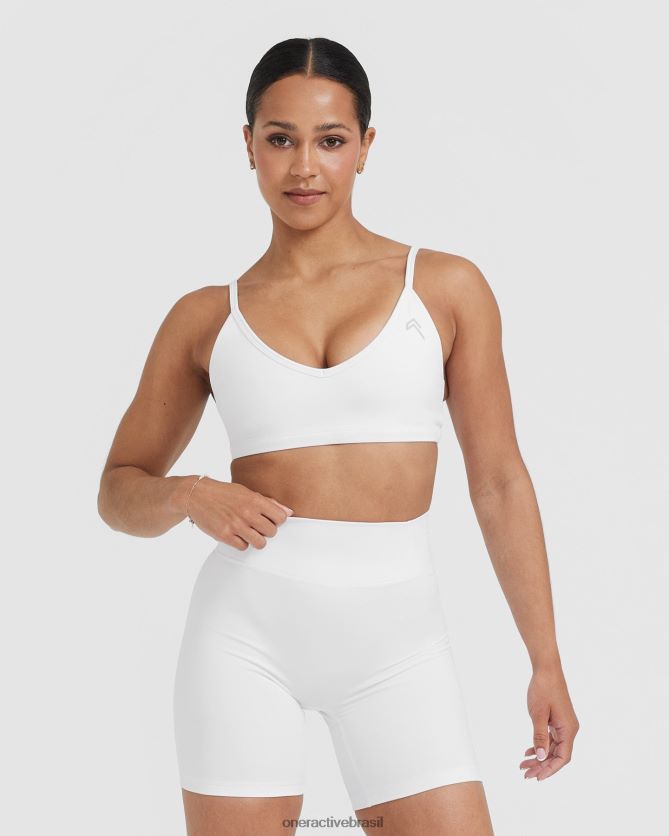 roupas br Oner Active bralette com tiras atemporal branco 8488X2153