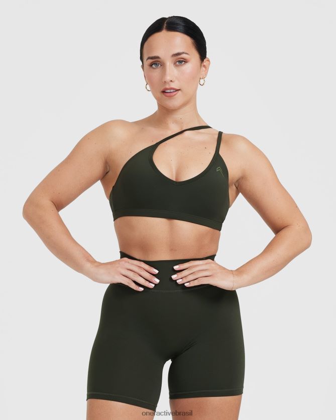 roupas br Oner Active bralette com tiras atemporal cáqui 8488X2194
