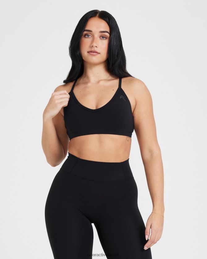 roupas br Oner Active bralette com tiras atemporal preto 8488X2143