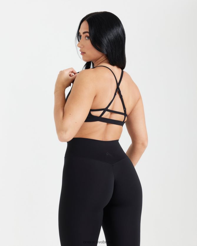 roupas br Oner Active bralette com tiras atemporal preto 8488X2143