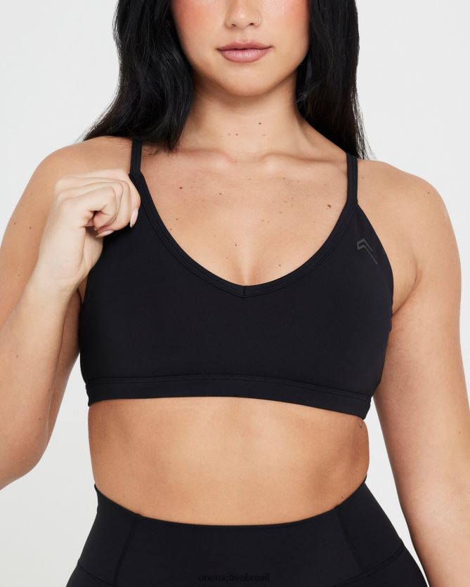 roupas br Oner Active bralette com tiras atemporal preto 8488X2143