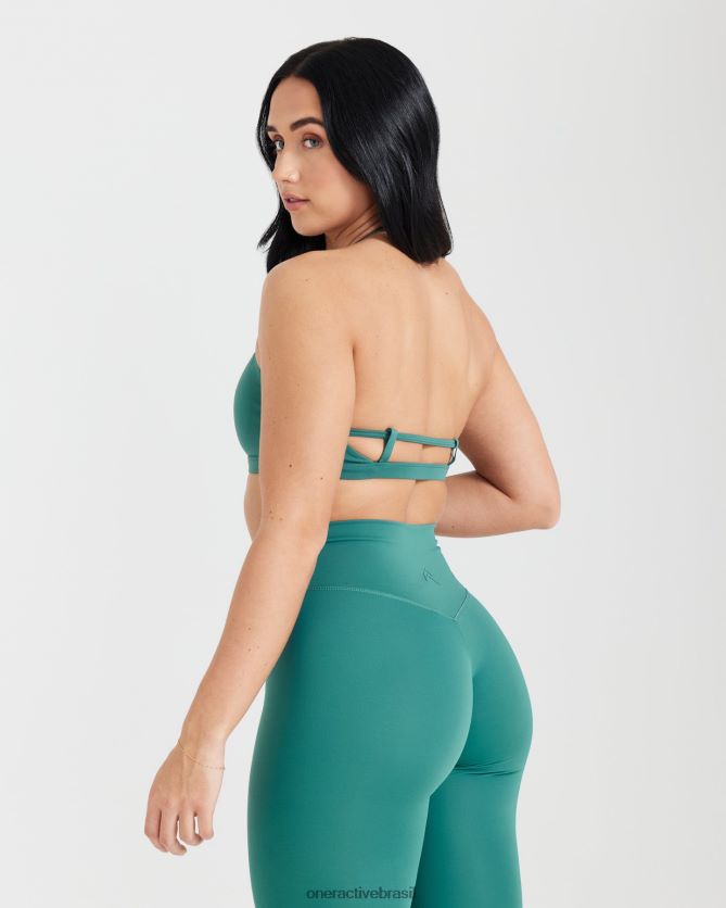 roupas br Oner Active bralette com tiras atemporal verde mineral 8488X2171