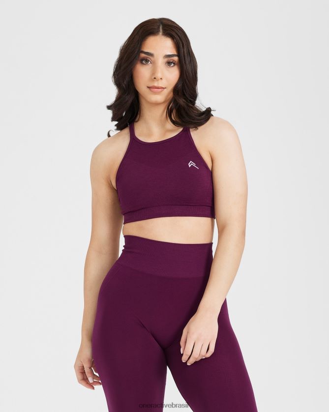 roupas br Oner Active bralette de gola alta sem esforço e sem esforço figo maduro 8488X2218