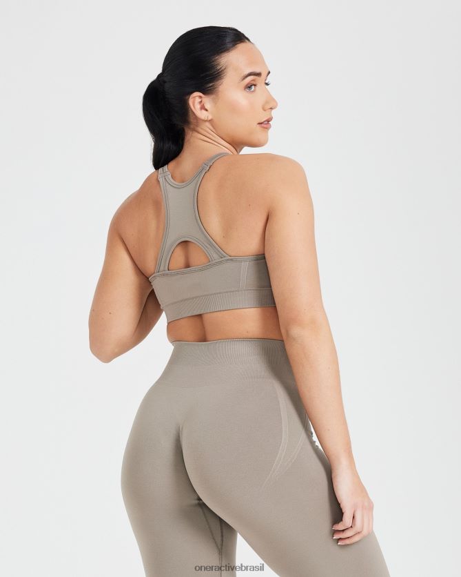 roupas br Oner Active bralette de gola alta sem esforço e sem esforço minky 8488X2210