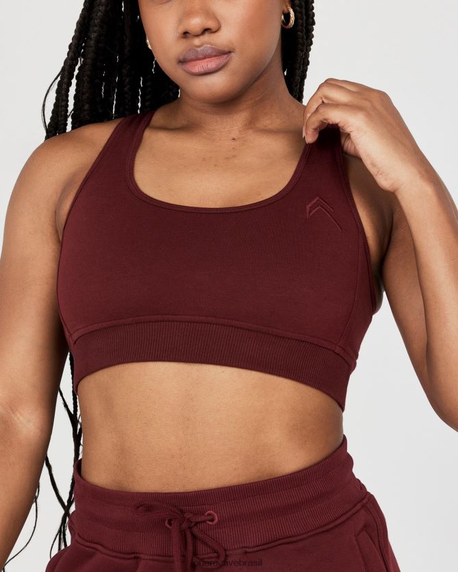 roupas br Oner Active bralette lounge clássico pau-rosa 8488X2183