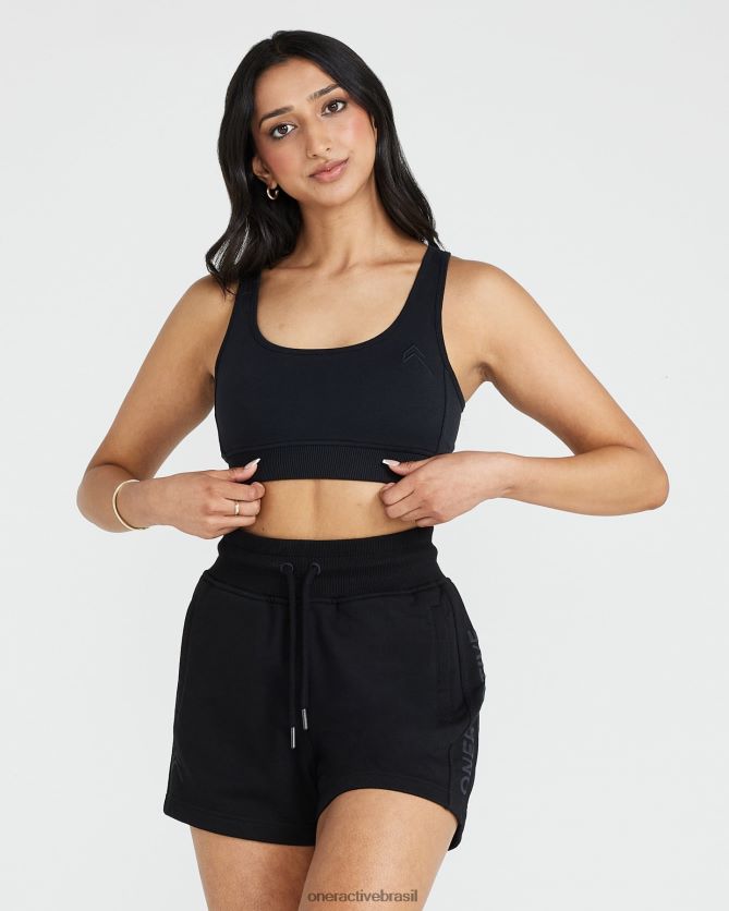 roupas br Oner Active bralette lounge clássico preto 8488X2228